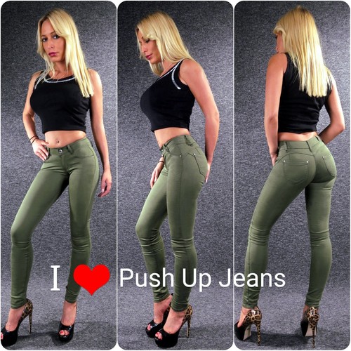 Push damenjeans m l - push,