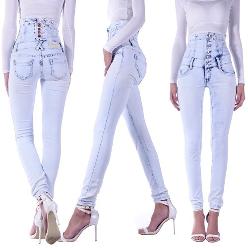 Damen röhrenjeans high waist - damen,