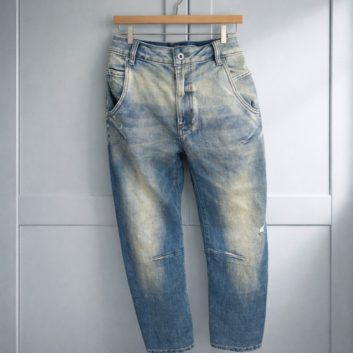 Damen jeans blau used straight - damen,