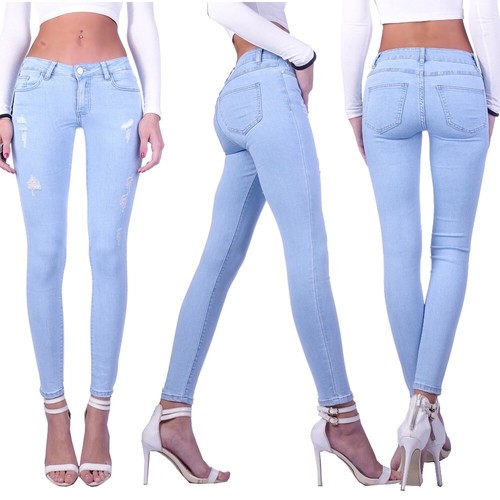 Damen jeans röhrenjeans tief - jeans,