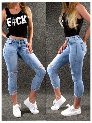 Sommerjeans cut out - 7/8,