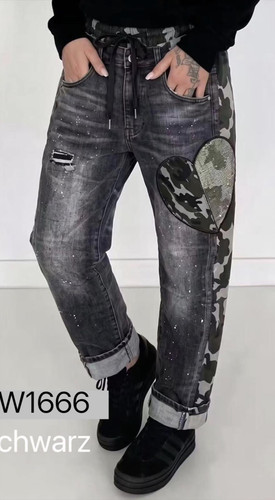 16663 camouflage damen jeans - 16663,