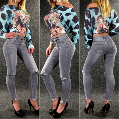 Sexy damenjeans knie - damenjeans, cut