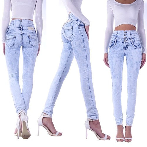 Damen röhrenjeans high waist - röhrenjeans,